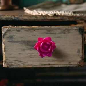 3D Printed Purple Lotus Drawer Knob